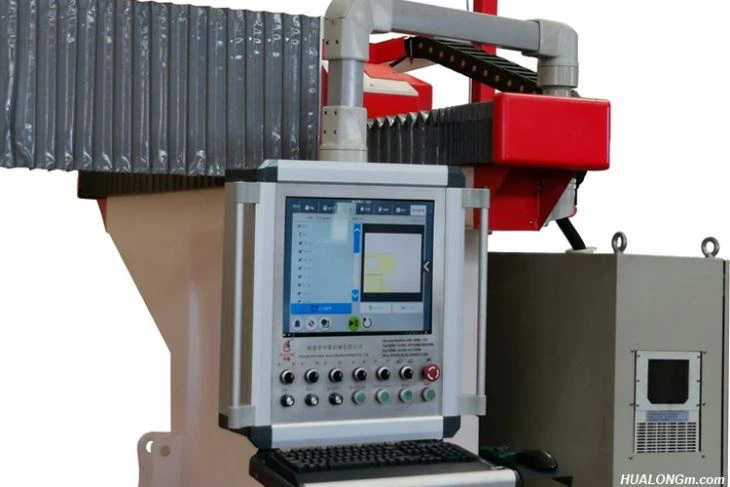 Console of 5 axis cnc granite machine
